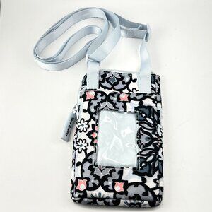 Vera Bradley Lisbon Medallion RFID Mini Cellphone ID Window Crossbody Bag